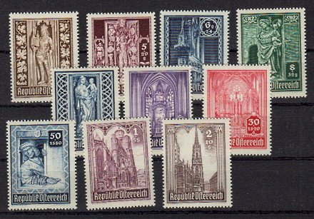 Briefmarke Österreich 791-800 **