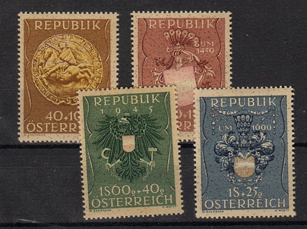 Briefmarke Österreich 937-40 *