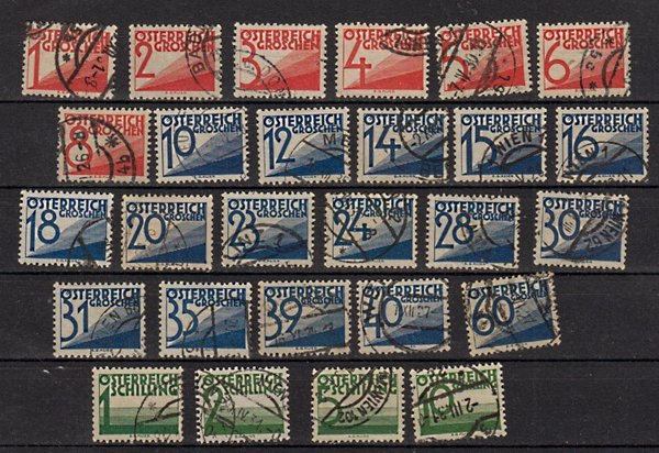 Briefmarke Österreich Porto 132-58 o