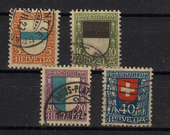 Briefmarke Schweiz 175-78 o