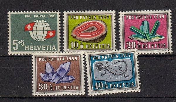 Briefmarke Schweiz 674-78 **