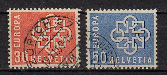 Briefmarke Schweiz 679-80 o