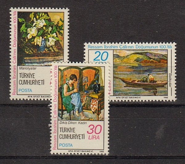 Briefmarke Türkei 2595-97 **