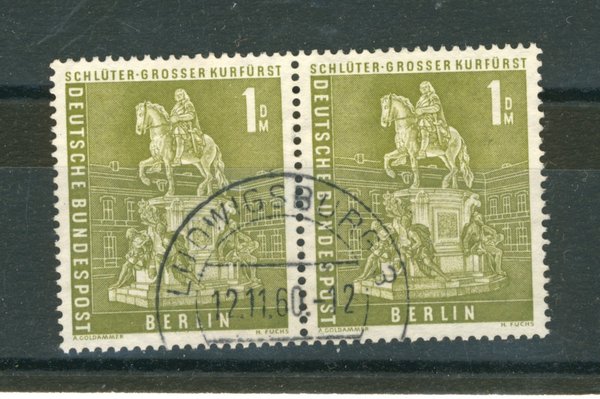 Briefmarke Berlin 153 waagrechtes Pärchen gestempelt