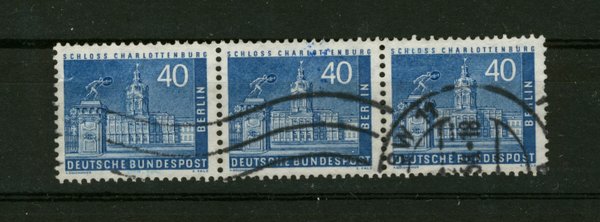 Briefmarke Berlin 149 gestempelt waagrechter Dreierstreifen