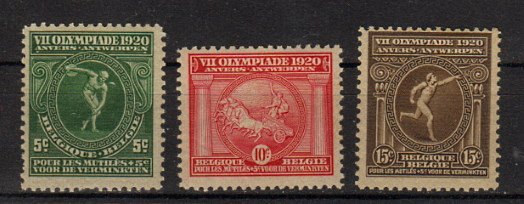 Briefmarke Belgien 159-61 *