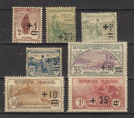 Briefmarke Frankreich 144-50 *