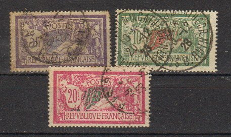 Briefmarke Frankreich 181-83 o