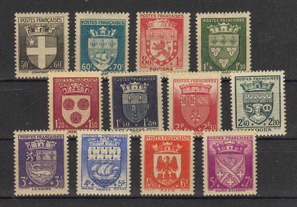 Briefmarke Frankreich 564-75 **