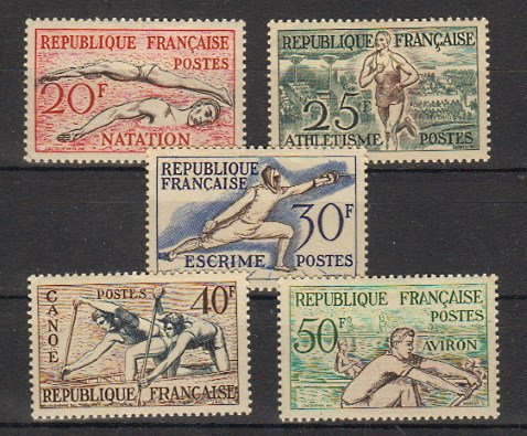 Briefmarke Frankreich 978-82 *