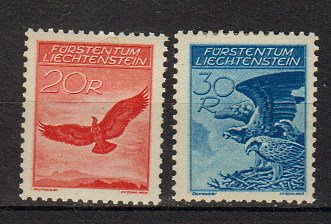 Briefmarke Liechtenstein 145-46 *