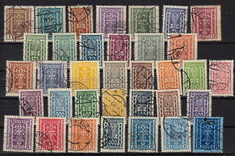 Briefmarke Österreich 361-97 o