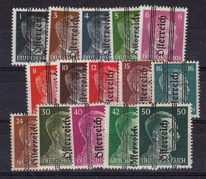 Briefmarke Österreich 674-83 + 85 + 87-90 **