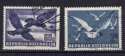 Briefmarke Österreich 955-56 o