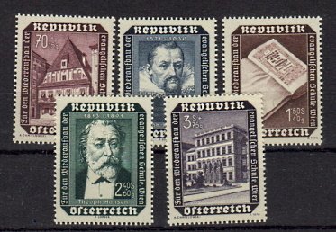 Briefmarke Österreich 989-93 **
