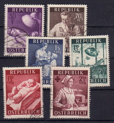 Briefmarke Österreich 999-1004 o