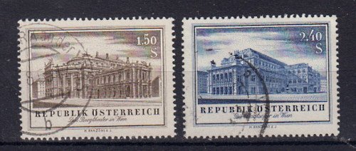 Briefmarke Österreich 1020-21 o