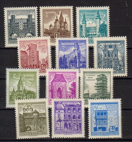 Briefmarke Österreich 1044-55 **