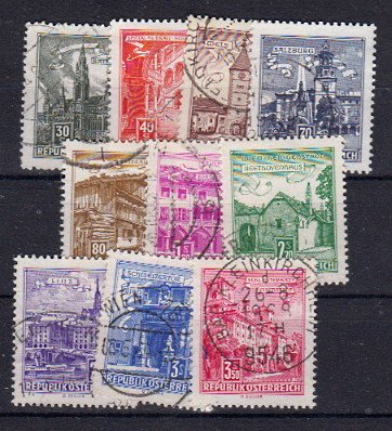 Briefmarke Österreich 1111-20 o