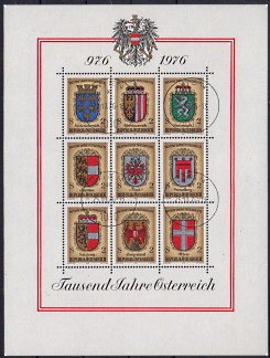Briefmarke Österreich Block 4 o