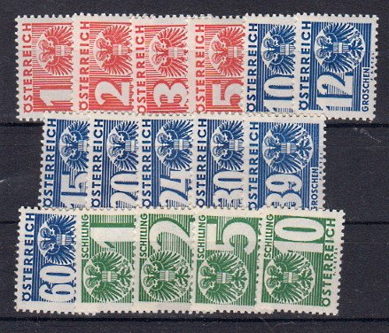 Briefmarke Österreich Porto 159-74 *