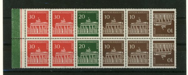 Briefmarke Berlin Teil von MHB 5 ** mit 286/88