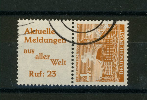 Briefmarke Berlin S7 gestempelt mit 112
