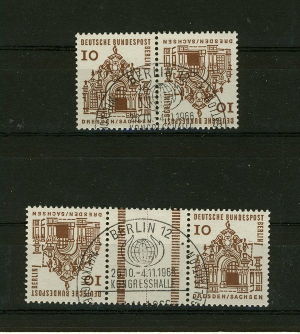 Briefmarke Berlin K4 und KZ2 gestempelt mit 242