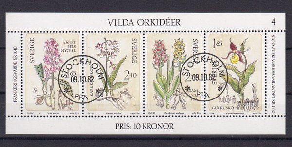 Briefmarke Schweden Block 10 o