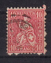 Briefmarke Schweiz 38 o