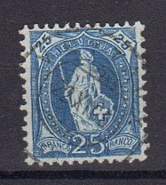 Briefmarke Schweiz 75 C o