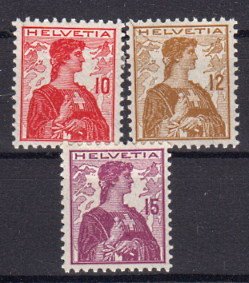Briefmarke Schweiz 114-16 *