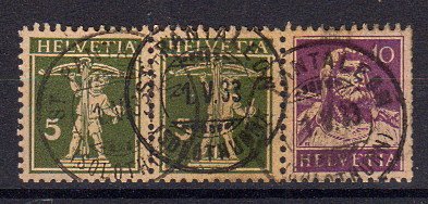 Briefmarke Schweiz W 6 z o
