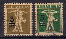 Briefmarke Schweiz 239-40 o
