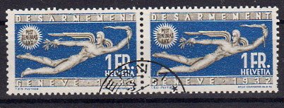 Briefmarke Schweiz 255 o Paar