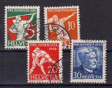 Briefmarke Schweiz 262-65 o