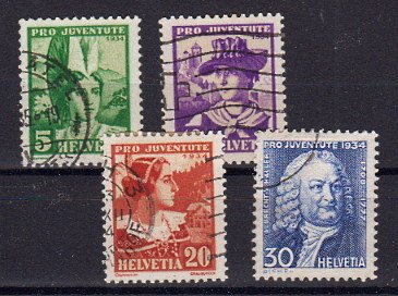 Briefmarke Schweiz 281-84 o