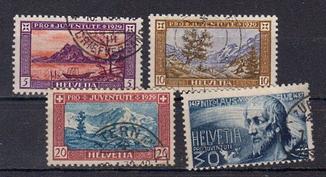 Briefmarke Schweiz 235-38 o