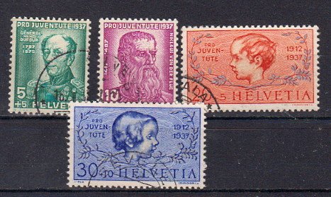 Briefmarke Schweiz 314-17 o