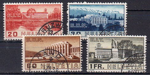 Briefmarke Schweiz 321-24 o
