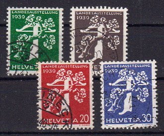 Briefmarke Schweiz 344-47 o