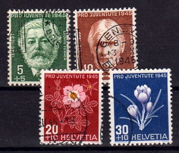 Briefmarke Schweiz 465-68 o