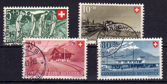 Briefmarke Schweiz 480-83 o