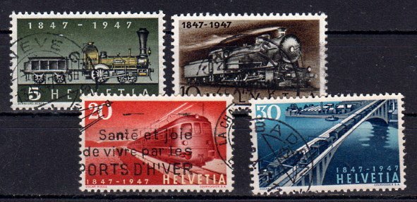 Briefmarke Schweiz 484-87 o