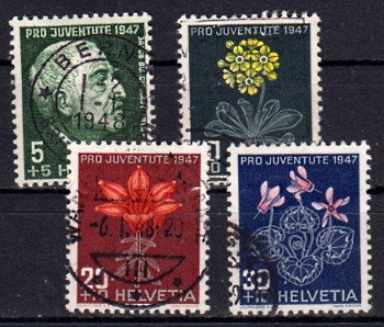 Briefmarke Schweiz 488-91 o