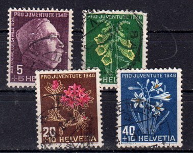 Briefmarke Schweiz 514-17 o