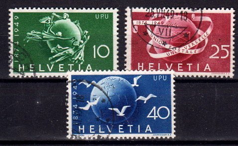 Briefmarke Schweiz 522-24 o