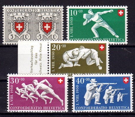 Briefmarke Schweiz 545-49 **