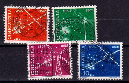Briefmarke Schweiz 566-69 o