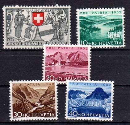 Briefmarke Schweiz 570-74 **